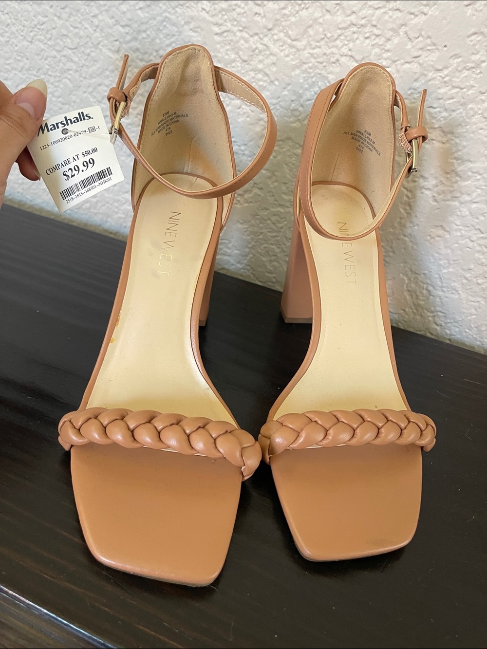 Nine West Braided Strap Block Heels✨ - Picture 2 of 7
